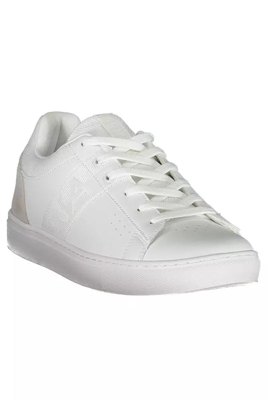 White Leather Men Sneaker - SEHABRANDS