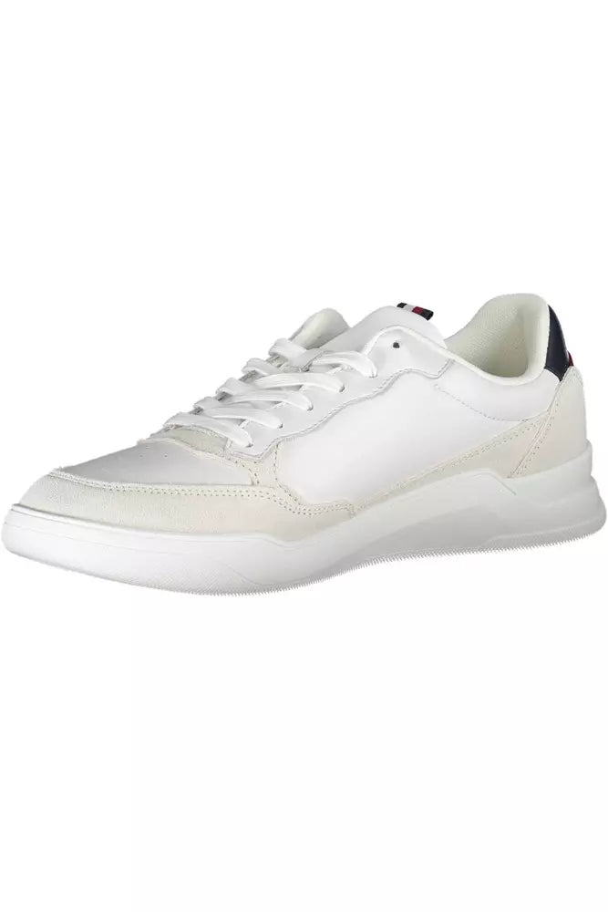 White Leather Men Sneaker - SEHABRANDS