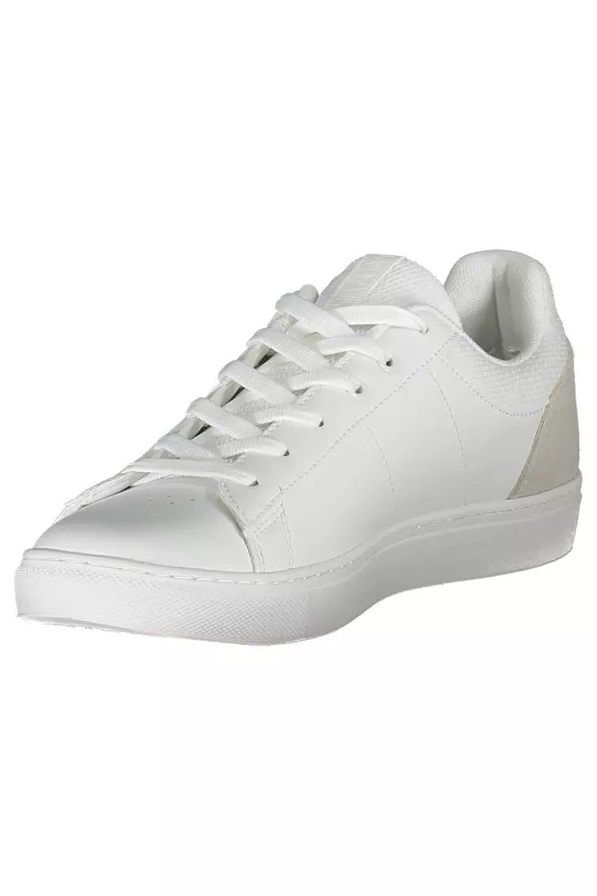 White Leather Men Sneaker - SEHABRANDS