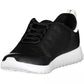 Black Polyester Men Sneaker - SEHABRANDS