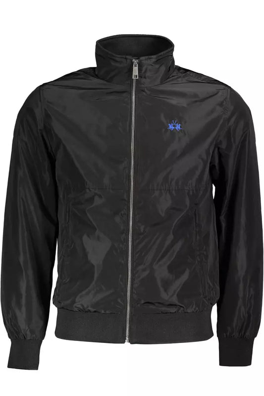 Black Polyester Men Jacket - SEHABRANDS