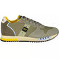 Green Leather Men Sneaker - SEHABRANDS