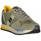 Green Leather Men Sneaker - SEHABRANDS