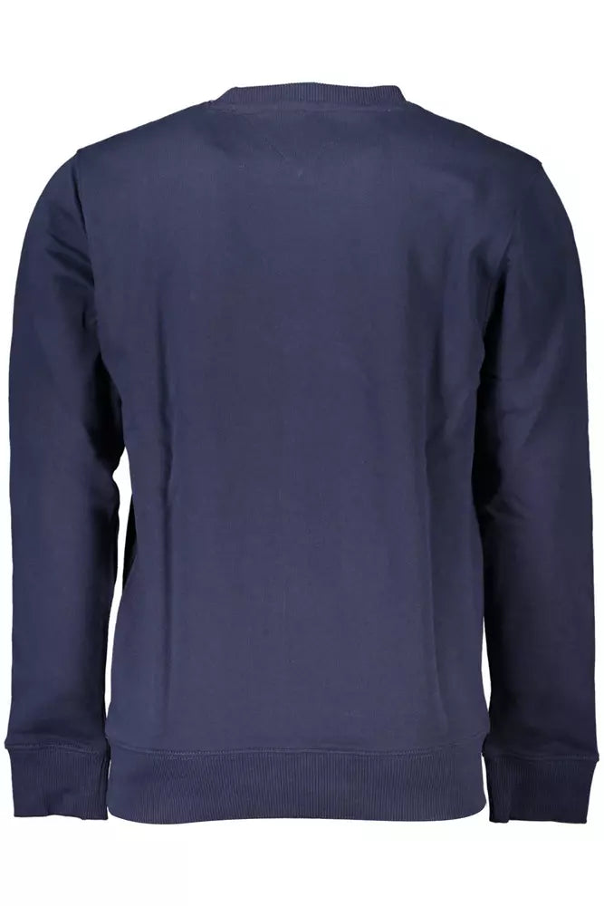 Blue Cotton Men Sweater - SEHABRANDS