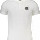 Cavalli Class White Cotton Men Polo Shirt