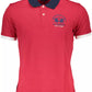 La Martina Red Cotton Men Polo