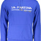 Chic Blue Embroidered Hooded Sweatshirt - SEHABRANDS