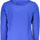 Chic Blue Embroidered Hooded Sweatshirt - SEHABRANDS