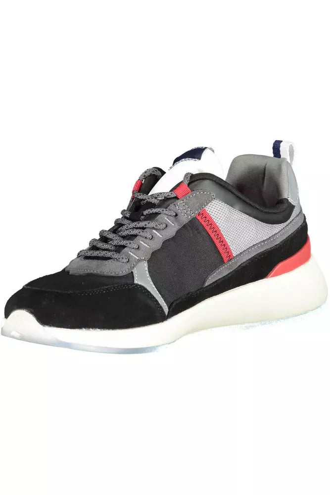 Black Synthetic Men Sneaker - SEHABRANDS