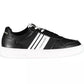 Black Polyester Men Sneaker - SEHABRANDS