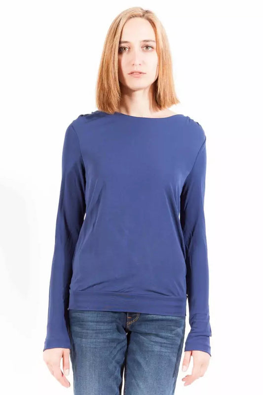 Blue Viscose Women Top - SEHABRANDS