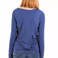 Blue Viscose Women Top - SEHABRANDS