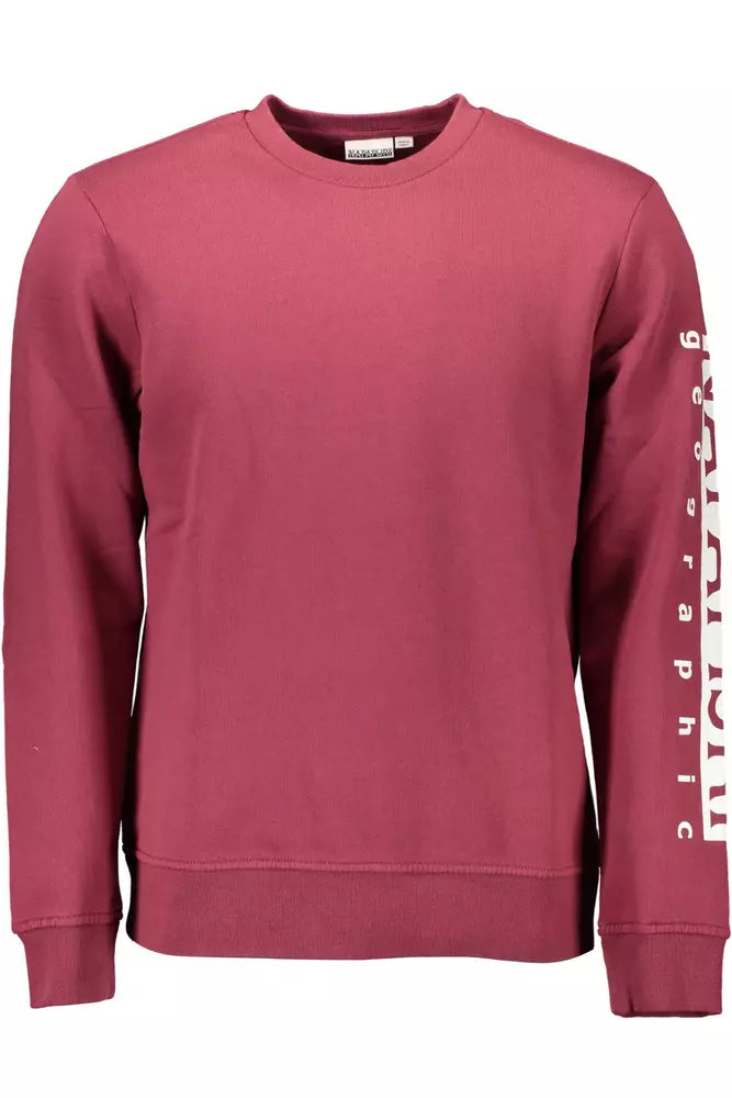 Red Cotton Men Sweater - SEHABRANDS