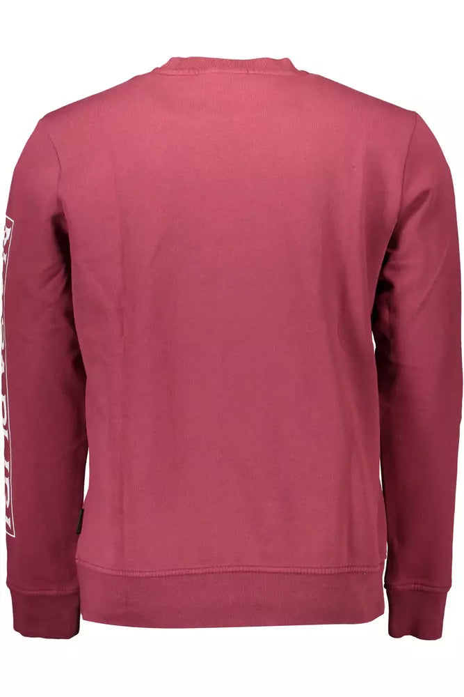 Red Cotton Men Sweater - SEHABRANDS