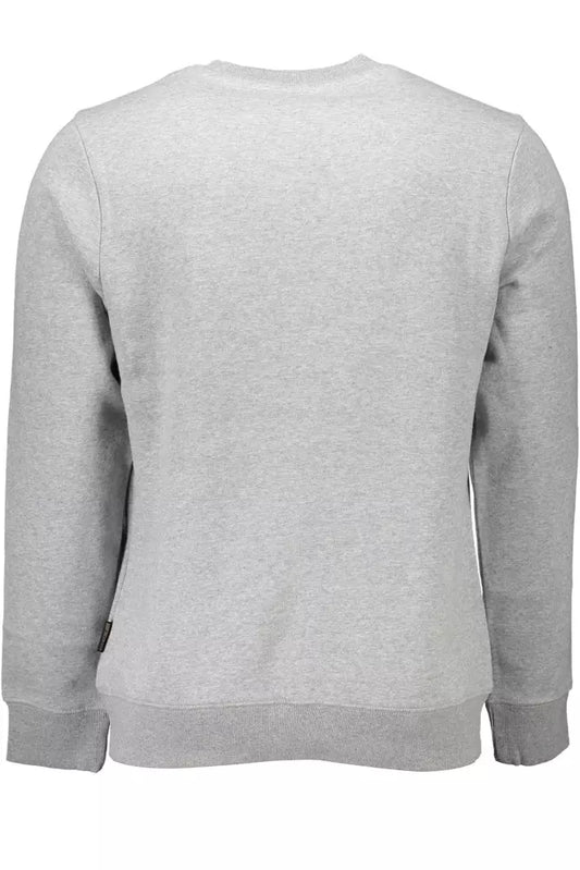 Gray Cotton Men Sweater - SEHABRANDS