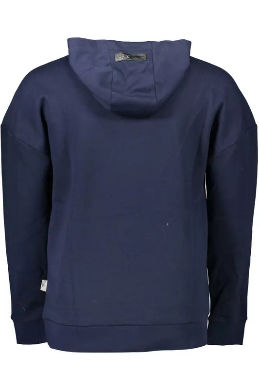 Blue Cotton Men Sweater - SEHABRANDS