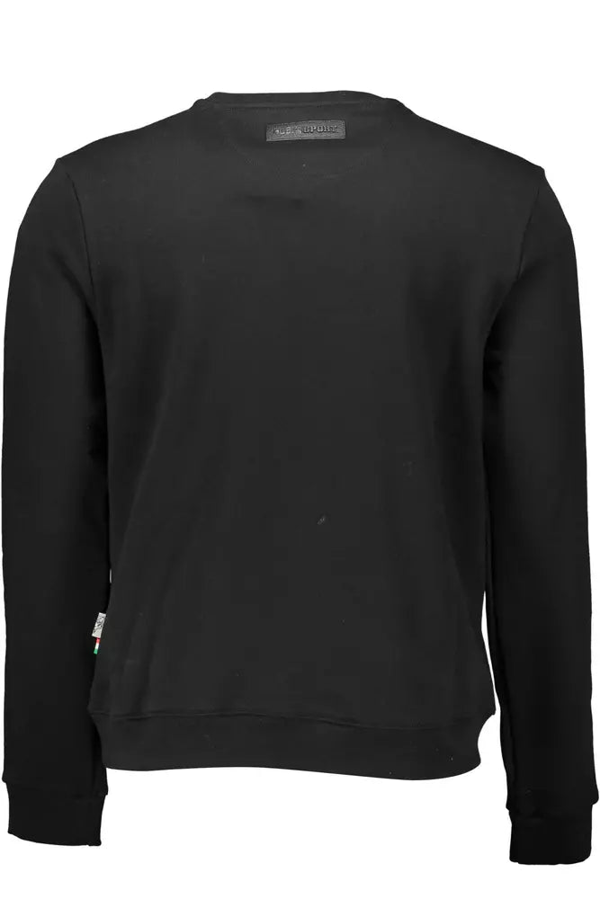 Black Cotton Men Sweater - SEHABRANDS