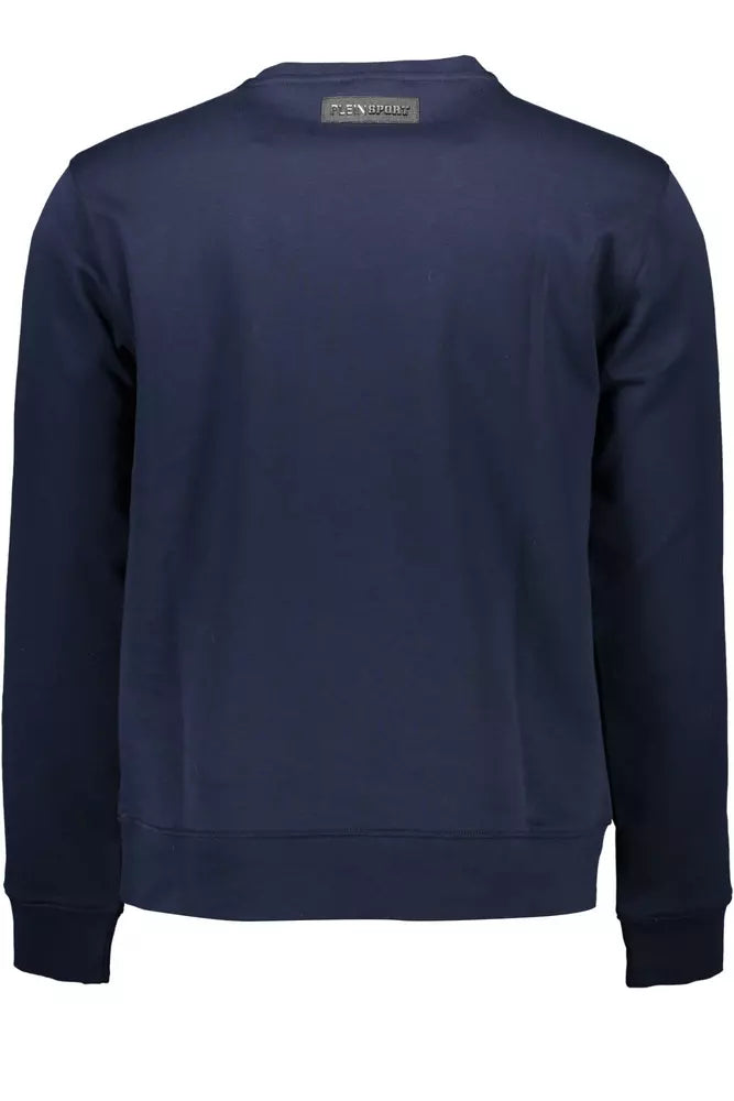 Blue Cotton Men Sweater - SEHABRANDS