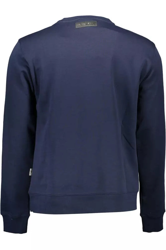 Blue Cotton Mens Sweater - SEHABRANDS