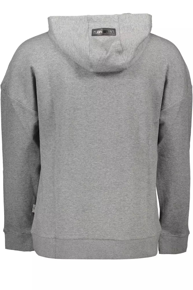 Gray Cotton Men Sweatshirt - SEHABRANDS