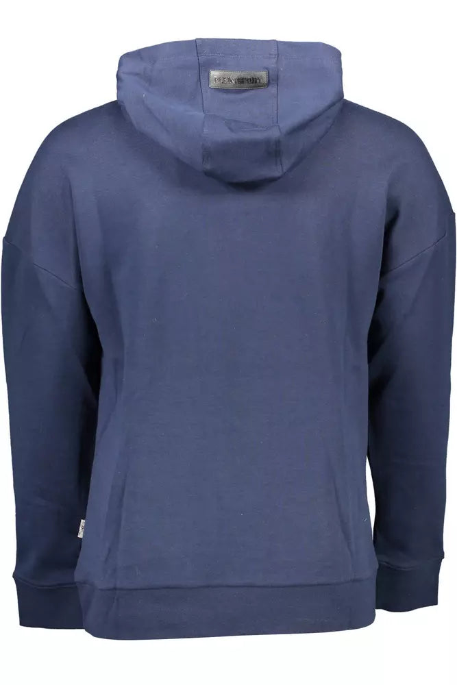 Blue Cotton Men Sweater - SEHABRANDS