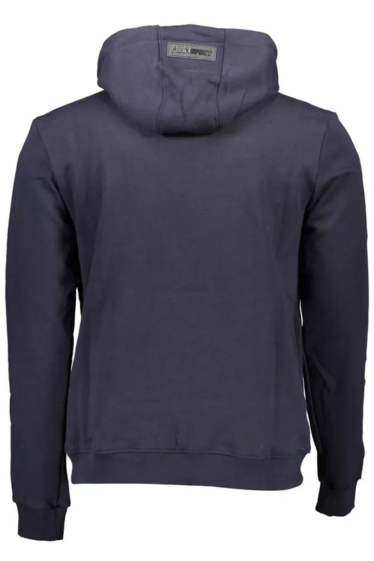 Blue Cotton Men Sweater - SEHABRANDS