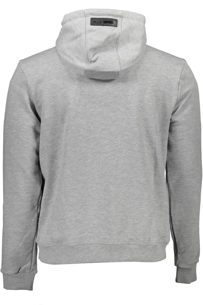 Gray Cotton Men Sweater - SEHABRANDS