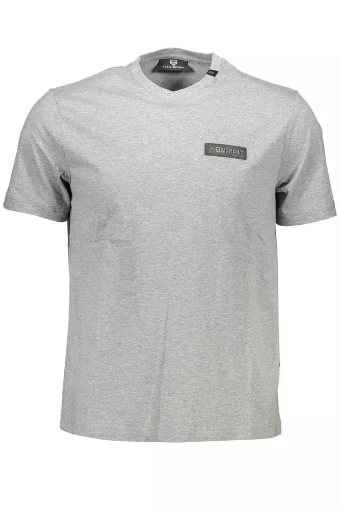 Gray Cotton Men T-Shirt - SEHABRANDS