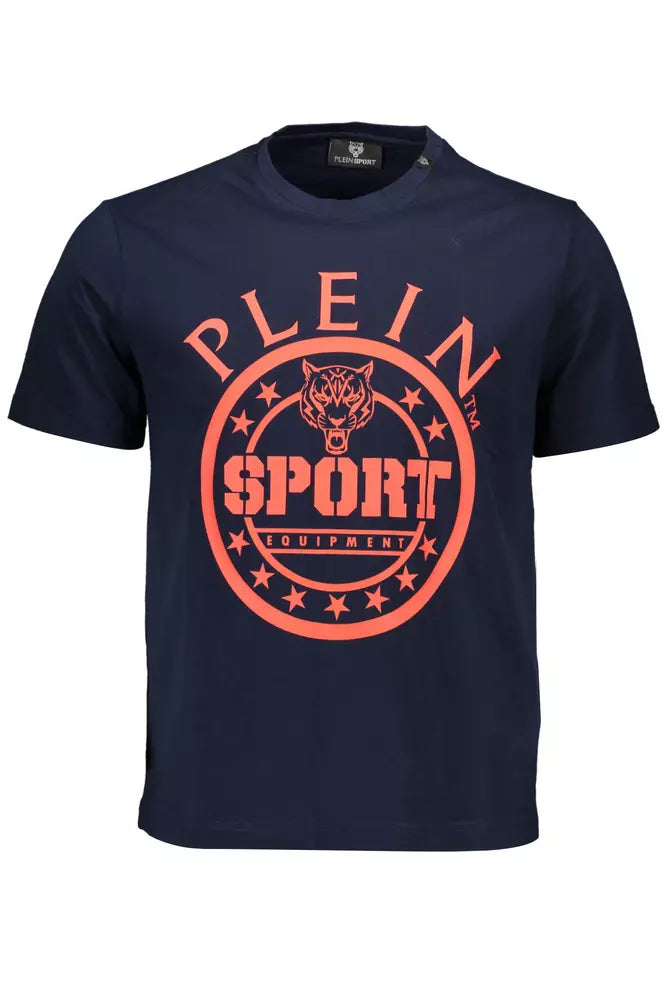 Blue Cotton Men T-Shirt - SEHABRANDS