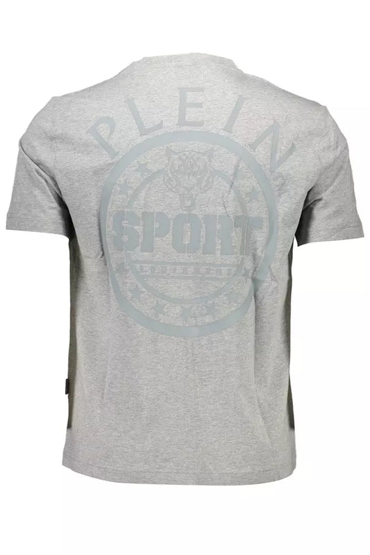 Gray Cotton Men T-Shirt - SEHABRANDS