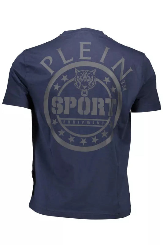 Blue Cotton Men T-Shirt - SEHABRANDS