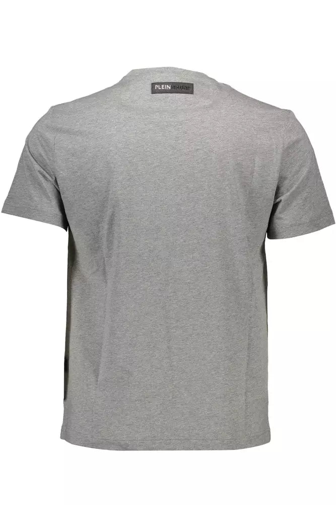 Gray Cotton Men T-Shirt - SEHABRANDS