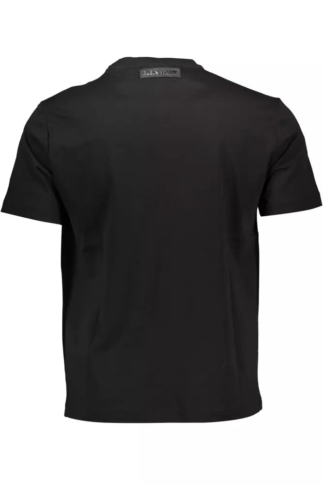 Black Cotton Men T-Shirt - SEHABRANDS