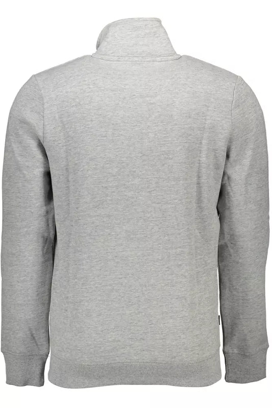 Gray Cotton Men Sweater - SEHABRANDS