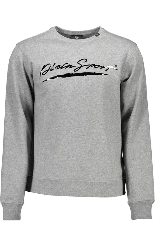 Gray Cotton Men Sweater - SEHABRANDS