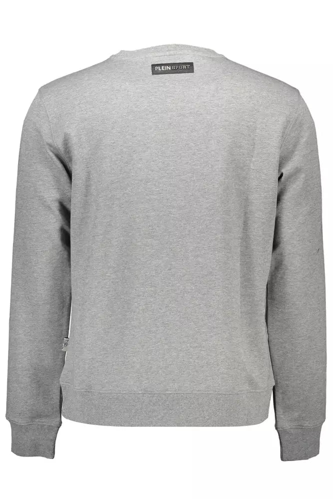 Gray Cotton Men Sweater - SEHABRANDS