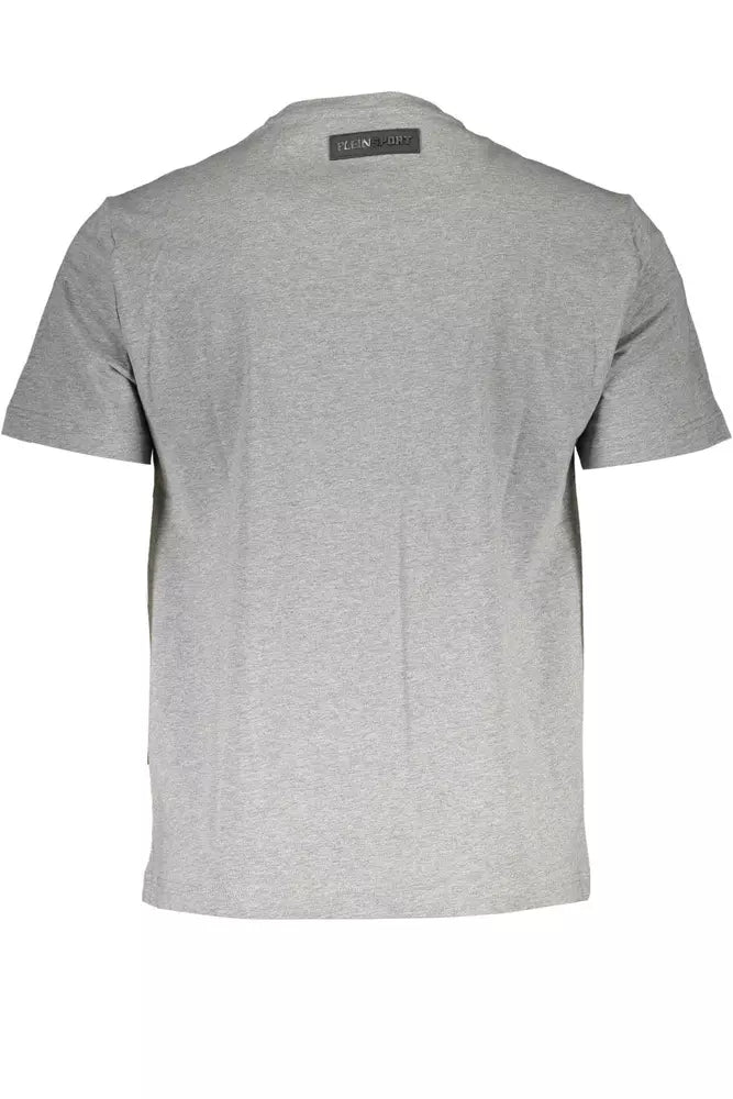 Gray Cotton Men T-Shirt - SEHABRANDS