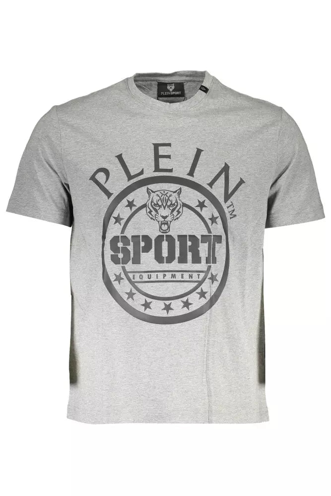 Gray Cotton Men T-Shirt - SEHABRANDS