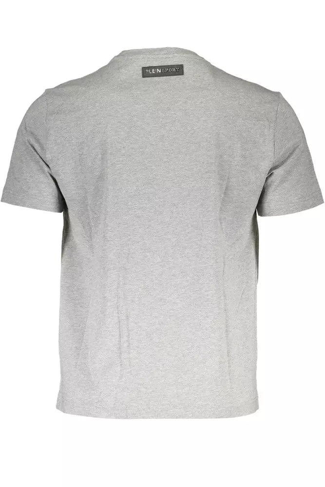 Gray Cotton Men T-Shirt - SEHABRANDS