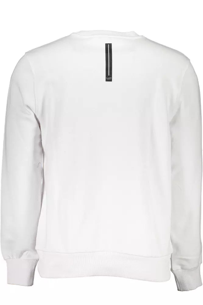 White Cotton Men Sweater - SEHABRANDS