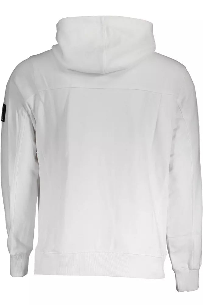 White Cotton Men Sweatshirt - SEHABRANDS