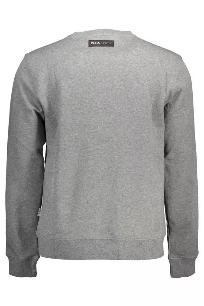 Gray Cotton Men Sweater - SEHABRANDS