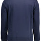 Blue Cotton Men Sweater - SEHABRANDS