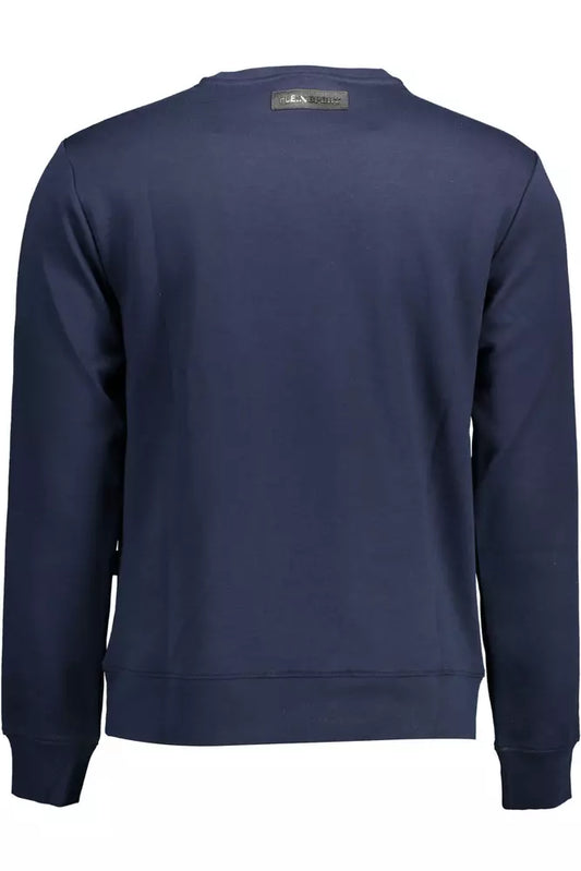 Blue Cotton Men Sweater - SEHABRANDS