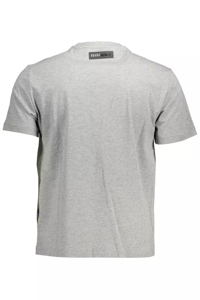 Gray Cotton Men T-Shirt - SEHABRANDS