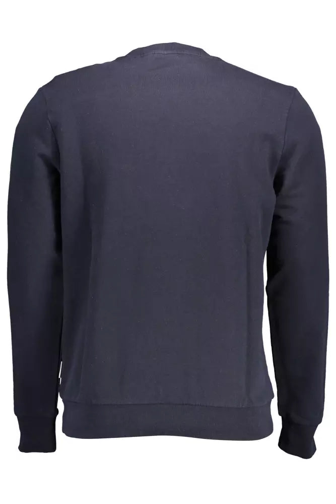 Blue Cotton Men Sweater - SEHABRANDS