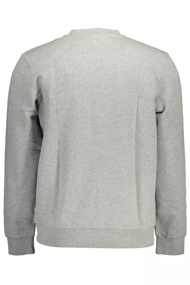 Gray Cotton Men Sweater - SEHABRANDS