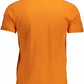 Orange Cotton Men Polo Shirt - SEHABRANDS