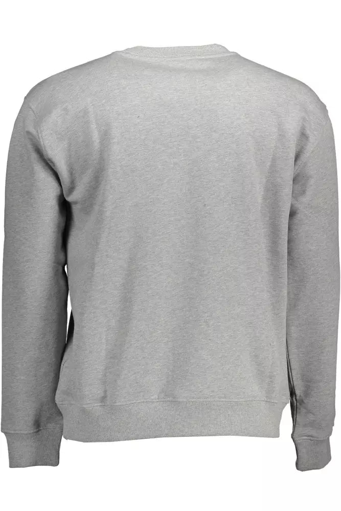 Gray Cotton Men Sweater - SEHABRANDS