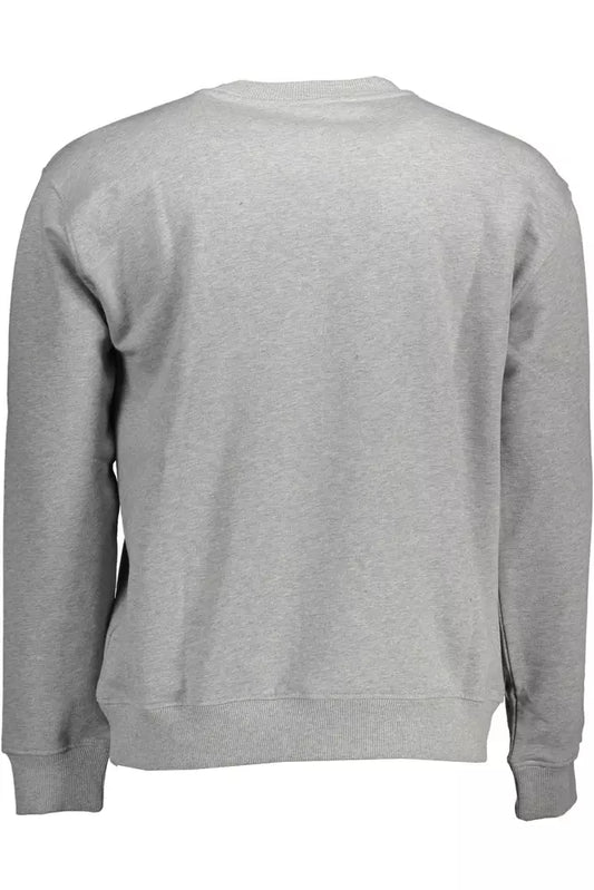 Gray Cotton Men Sweater - SEHABRANDS